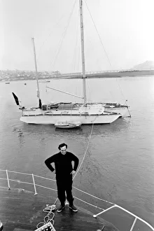 Yachting Prints: Donald Crowhurst who will leave Teignmouth to compete in the Sunday Times Golden Globe