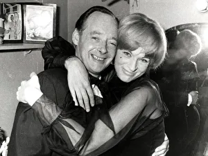 01415 Prints: Donald and Tonia Campbell hugging and smiling at the Pigalle restaurant in London - 9th
