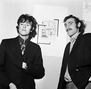 Folk Prints: Donovan and his friend Gypsy Dave at Television House ahead of the screening of