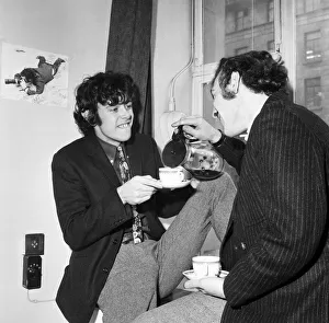 00667 Prints: Donovan and his friend Gypsy Dave at Television House ahead of the screening of
