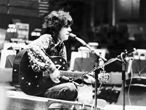 Donovan Scottish singer on stage 1973 at Royal Albert Hall London