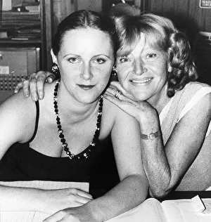 Dora Bryan British actress with her daughter Georgina at her Brighton Clarges Hotel