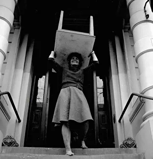 Occupation Prints: Doreen Bennongton a female furniture remover Circa 1962