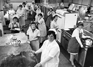 Doris Rice (front) supervisor at Newcastle central schools