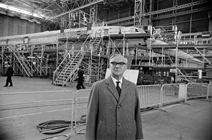 Concorde Prints: Dr Archibald Russell, the retiring chairman of the British Aircraft Corporation