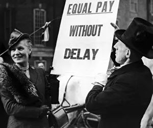 Dr Edith Summerskill MP for Fulham West seen here outside the Houses of Parliament after
