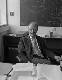 Dr Francis Crick seen here at Cambridge Universitys Molecular Biology Laboratory