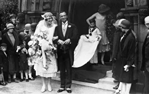 Dr James Chadwick marries Miss Aileen Maud Stewart-Brown