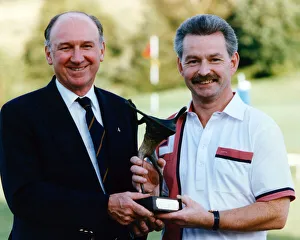 DR Masters golf winner Archie Kidd from Bridge of Weird being presented with his trophy