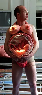 Dr tom pringle april 1998 See thru male pregnancy suit Edinburgh Science