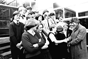 00441 Prints: Former Dr Who actor Tom Baker at Heathfield Senior High School on 23rd November 1982