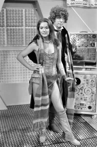Dr. Who actor Tom Baker seen here with his new assistant played by Louise Jameson