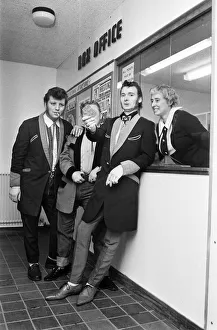 Dressed for the occasion, Ron West (right) and his friends Dave Haycock (left
