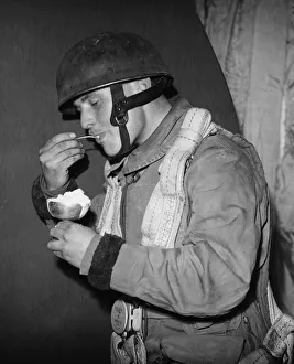 Driver Don Brinton of the Royal Army Service Corps (RASC) Air Dispatch Service
