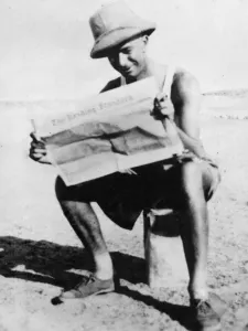 Middle East Prints: Driver W. C. Abery serving in the Royal Army Service CorpsA(RASC) in the Middle East