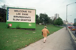 01156 Prints: Drivers into Birmingham city centre are greeted by a new sign in Bristol Street with