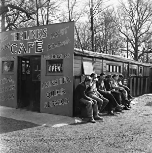 Drink Prints: Drivers take a well earned break from the road, with a refreshing cup of tea at The Links