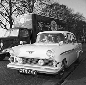 L Plate Prints: Driving lesson being given in a Vauxhall Victor 1st December 1959 Local Caption