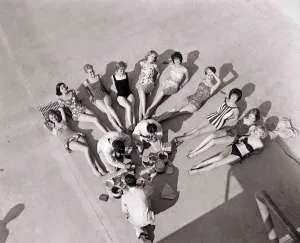 No Drop of Water March 1961 Top ten in the hit parade of sunshine fashions - models