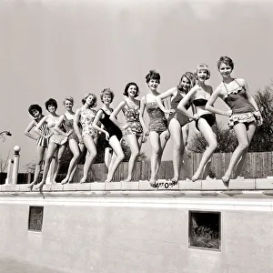 No Drop of Water March 1961 Top ten in the hit parade of sunshine fashions - models