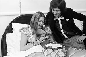 00450 Prints: Drummer Kenney Jones of the Faces pop group with his wife Jan at the Welbeck Street