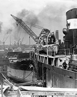 The dry dock at T W Greenwell shipbuilders in Sunderland