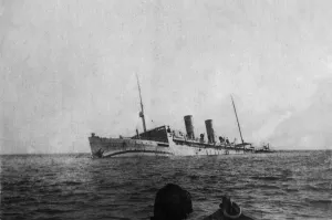 01436 Prints: The Duc De Genes, a 12, 000 ton boat from La Valence Genes in Italy