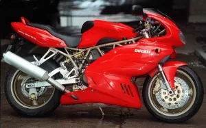 Core69 Prints: DUCATI 900ss January 1999 Red motorbike motorcycle