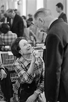 01148 Prints: Duchess Of Windsor January 1967 Pictured at Fashion Show in Paris France with