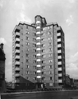 Duddeston tower blocks. Birminghams first multi-storey flats. 17th May, 1964