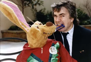 Dudley Moore Actor Comedian And Care Hare Want Children To Stop Eating Chocolate For One