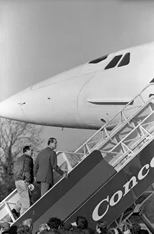 Concorde Prints: The Duke of Edinburgh flew the British built Concorde 002 at Mach Two - twice the speed