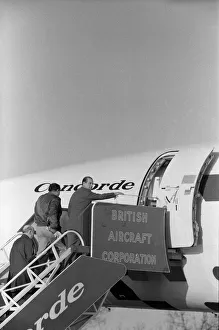 01159 Prints: The Duke of Edinburgh is to fly the British built Concorde 002 at Mach Two - twice