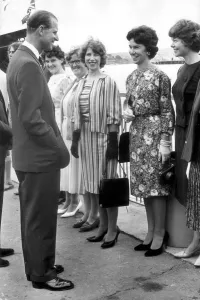 01429 Prints: DUKE OF EDINBURGH, PRINCE PHILIP ARCHIVE - THE DUKE OF EDINBURGH TALKS TO REPRESENTATIVES