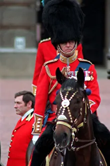 The Duke of Edinburgh. Prince Philip dressed in full Royal military uniform during