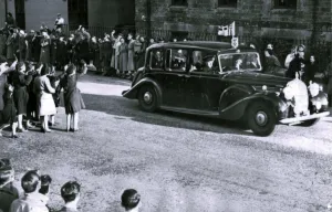 01440 Prints: The Duke of Edinburgh, Prince Philip drives through Devon to Plymouth