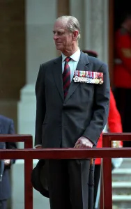 01440 Prints: The Duke of Edinburgh. Prince Philip wearing his medals June 1991