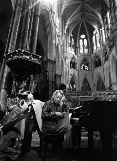 00004 Prints: Duke Ellington and his Orchestra October 1973 Rehearsing for a concert