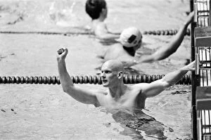 Images Dated 22nd July 1980: Duncan Goodhew swimmer after winning gold medal in Men