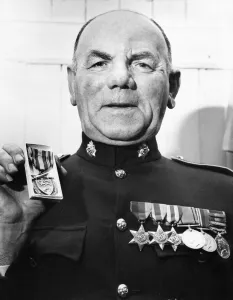 Survivor Prints: Dunkirk Medal. Picture shows Mr John Bell with his Dunkirk Medal