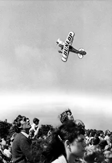 Aerobatics Prints: A Dunlop Pitts Special aerobatic aircraft entertains the crowd at the Coquet Show, Amble