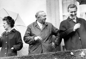 Durham Miners Gala - Harold Wilson enjoying the parade