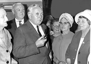 Durham Miners Gala - Harold Wilson at a pre-gala gathering in Chester-le-Street