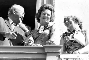 Durham Miners Gala - Harold Wilson and Shirley Williams share a joke