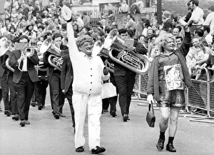 Durham Miners Gala - Members of Dawdon Lodge march through the streets of Durham