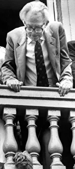 Political Icons Prints: Durham Miners Gala - Michael Foots dog looks on from his vantage point at the march