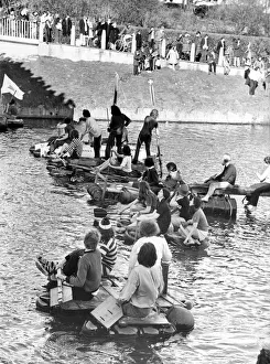 Durham University students took to the River Wear for the Grand Raft Race for Rag Week