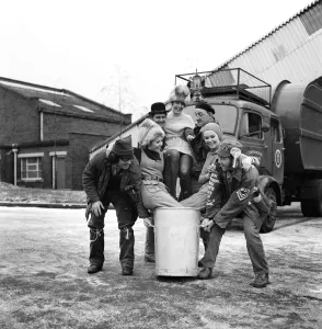 Its a dustbinmans dream... a bin-full of glamour girls