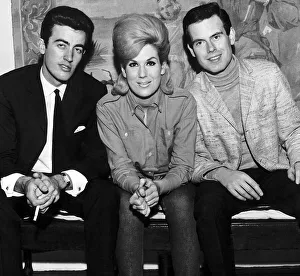 Country And Western Prints: Dusty Springfield with Tom Springfield right Sept 1963 with unamed member of