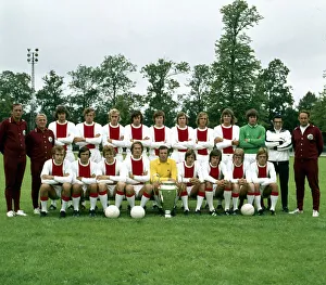 Dutch club side Ajax of Amsterdam pose for a team group photograph January 1972